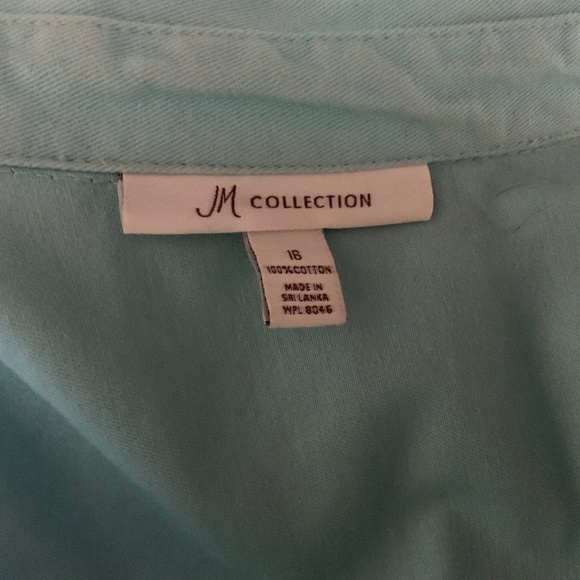 JM womans light turquoise jacket - Picture 2 of 2